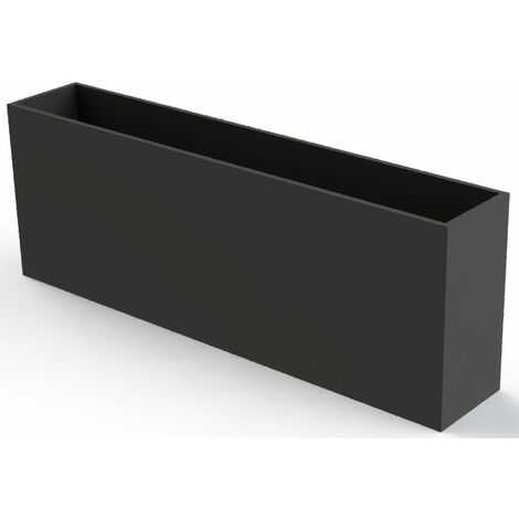 Jardinera de hormigon SPLANA 140 negro