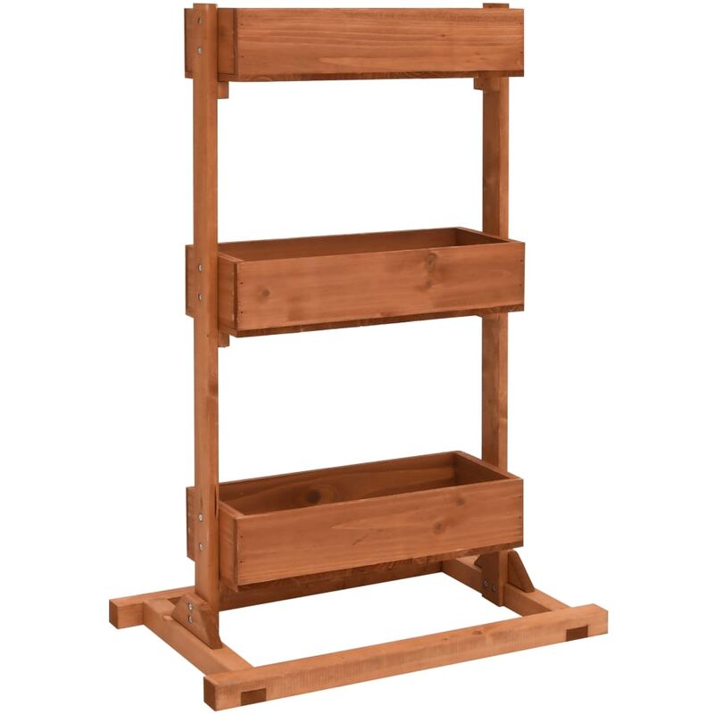 

Jardinera de madera de abeto 52x30x78 cm - Marrón