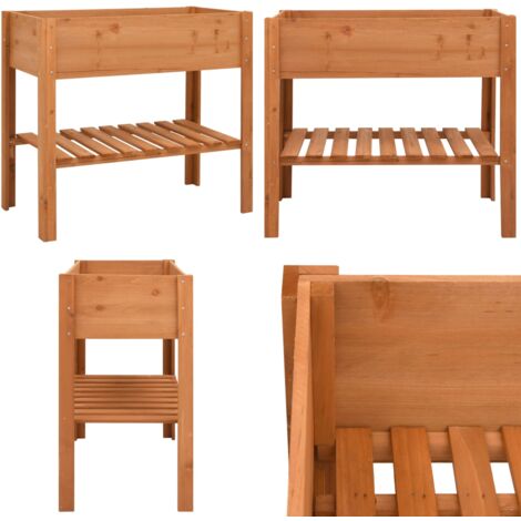 Jardinera de madera de abeto 88x43x80 cm - Soporte para plantas - Macetas
