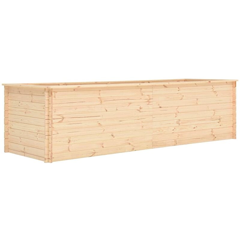 

vidaXL Arriate de madera de pino 19 mm 300x100x80,5 cm - Marrón