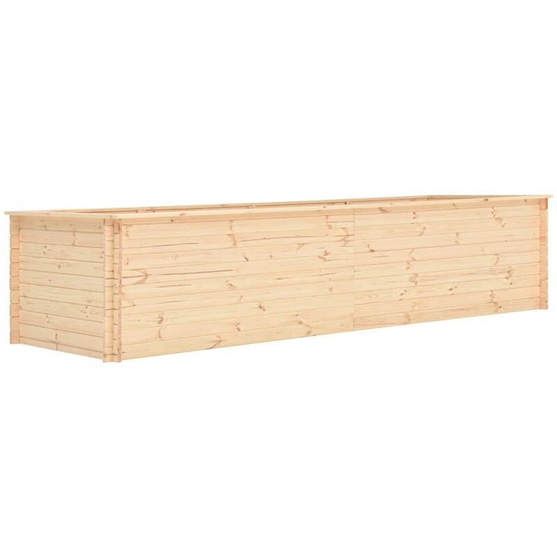 

vidaXL Arriate de madera de pino 19 mm 450x100x80,5 cm - Marrón