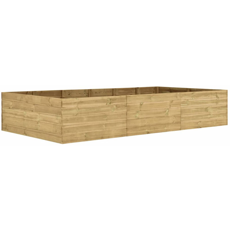 

Jardinera de madera de pino impregnada FSC 300x150x54 cm