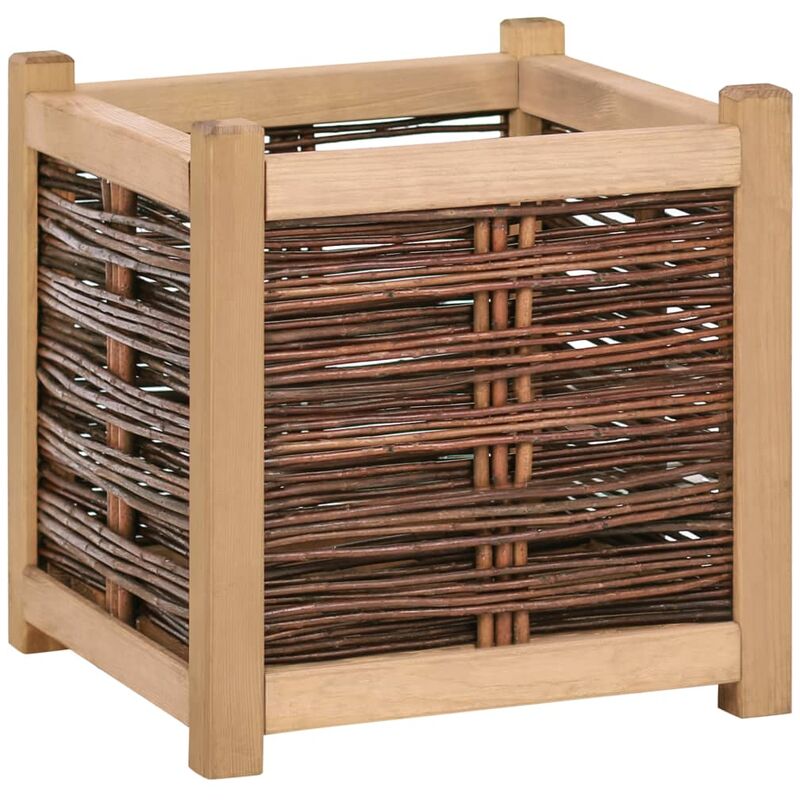 

Asupermall - Jardinera de madera de pino maciza 40x40x40 cm