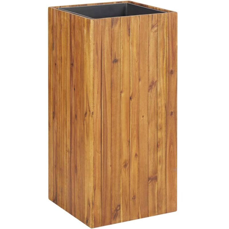 

vidaXL Arriate de madera maciza de acacia 43,5x43,5x90 cm - Marrón
