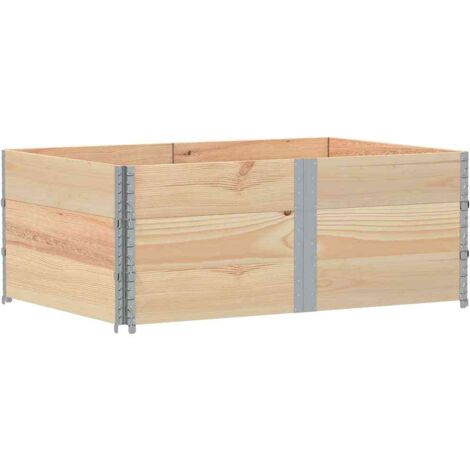 Jardinera de madera maciza de pino 150x100 cm vidaXL
