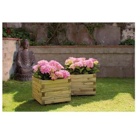 Jardinera de madera Spiro grande