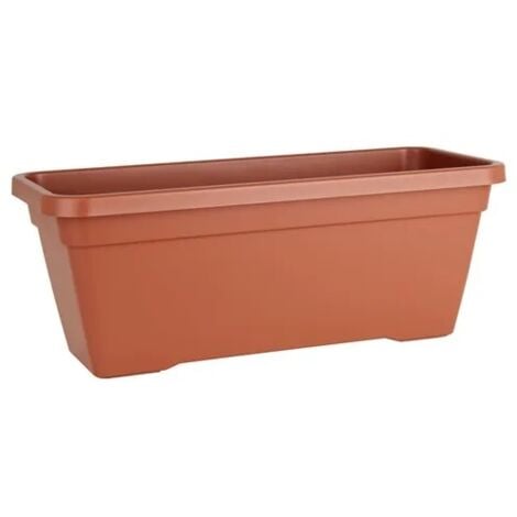 OEMP Jardinera de plastico alta 60 cm Marron