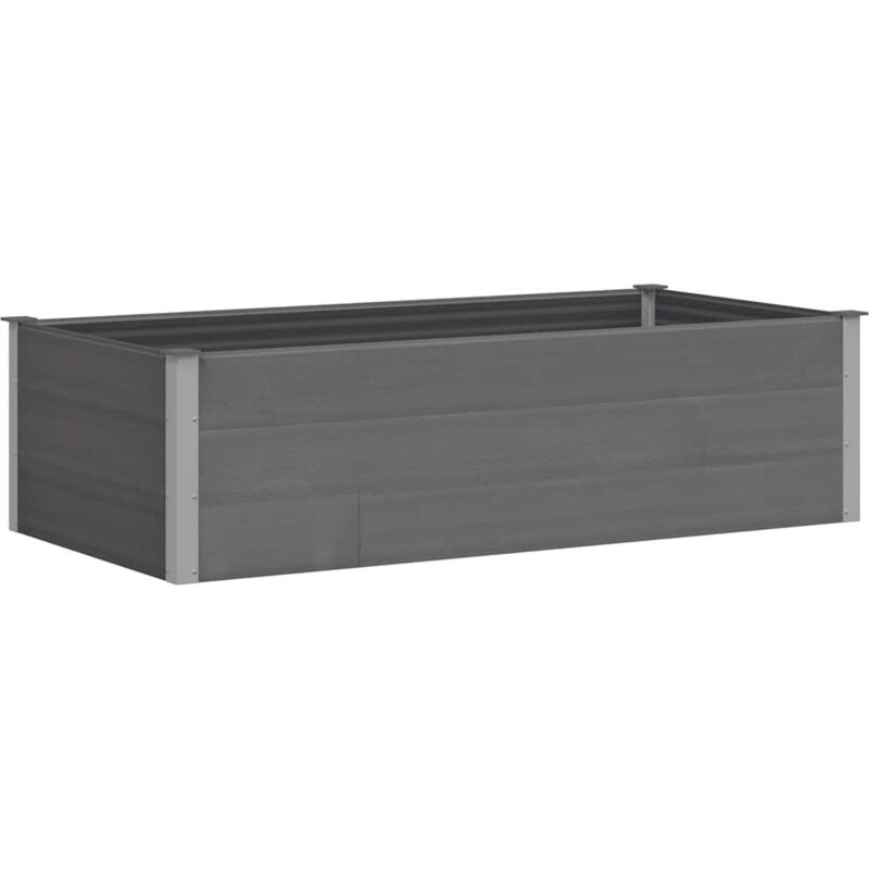 

vidaXL Arriate de WPC gris 200x100x54 cm - Gris