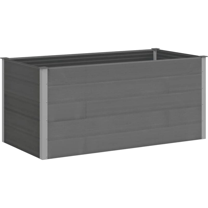 

Arriate de WPC gris 200x100x91 cm - Gris - Vidaxl