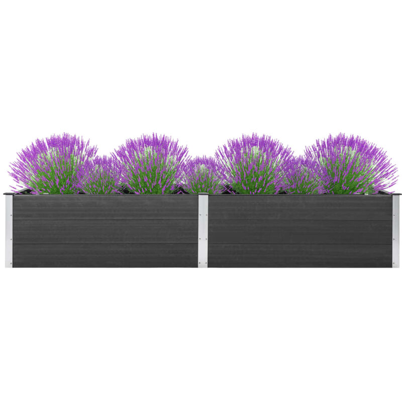 

vidaXL Arriate de WPC gris 300x100x54 cm - Gris