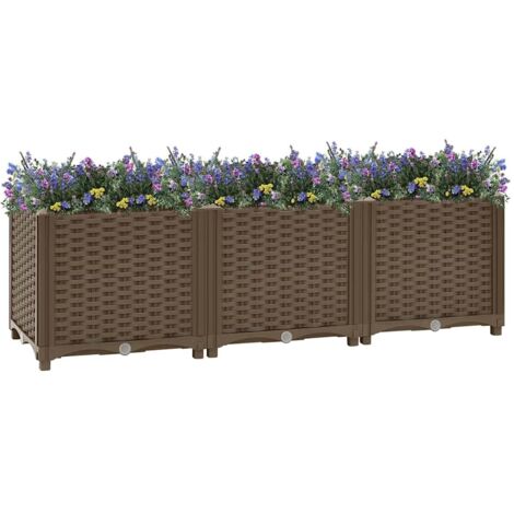 Jardinera elevada 120x40x38 cm Polipropileno