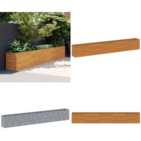 Jardinera elevada 482x50x69 cm Acero Corten - Acero corten - Maceta elevada