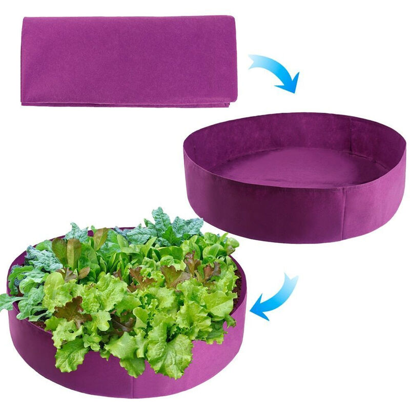 

Jardinera elevada Jardinera elevada Caja de verduras elevada Bolsa de cultivo para plantación (100 galones) (Morado, circular 127 cm * 30 cm)