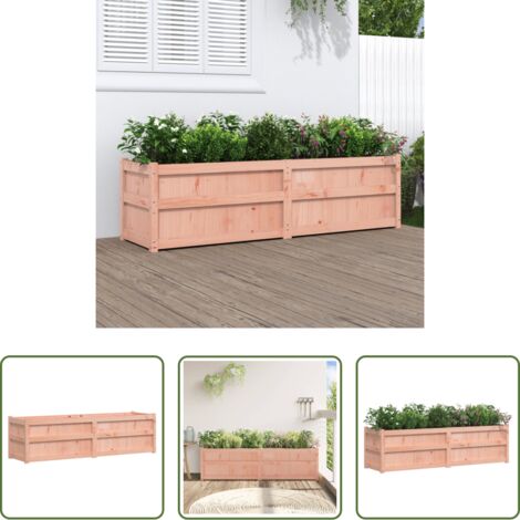 Jardinera exterior -  Jardinera madera maciza de abeto Douglas 180x50x50 cm