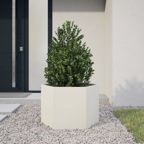 Jardinera hexagonal acero  69x60x45 cm