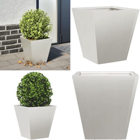 Jardinera hexagonal de acero inoxidable 30x30x30 cm - Macetero - Acero inoxidable