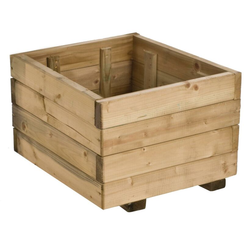 

Jardinera madera cuadrada 30L.