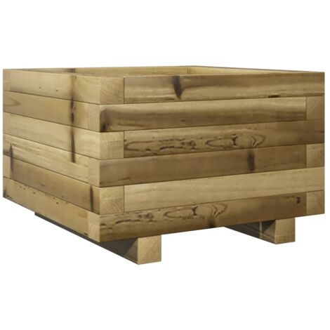 Jardinera madera de pino impregnada 40x40x26,5 cm vidaXL