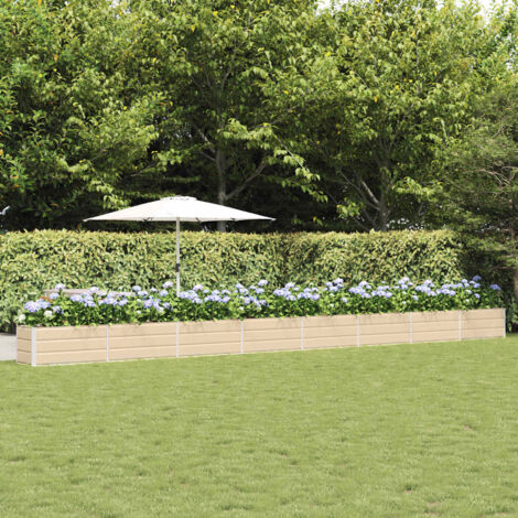 Jardinera Marfil 770 x 50 x 45 cm Acero Galvanizado