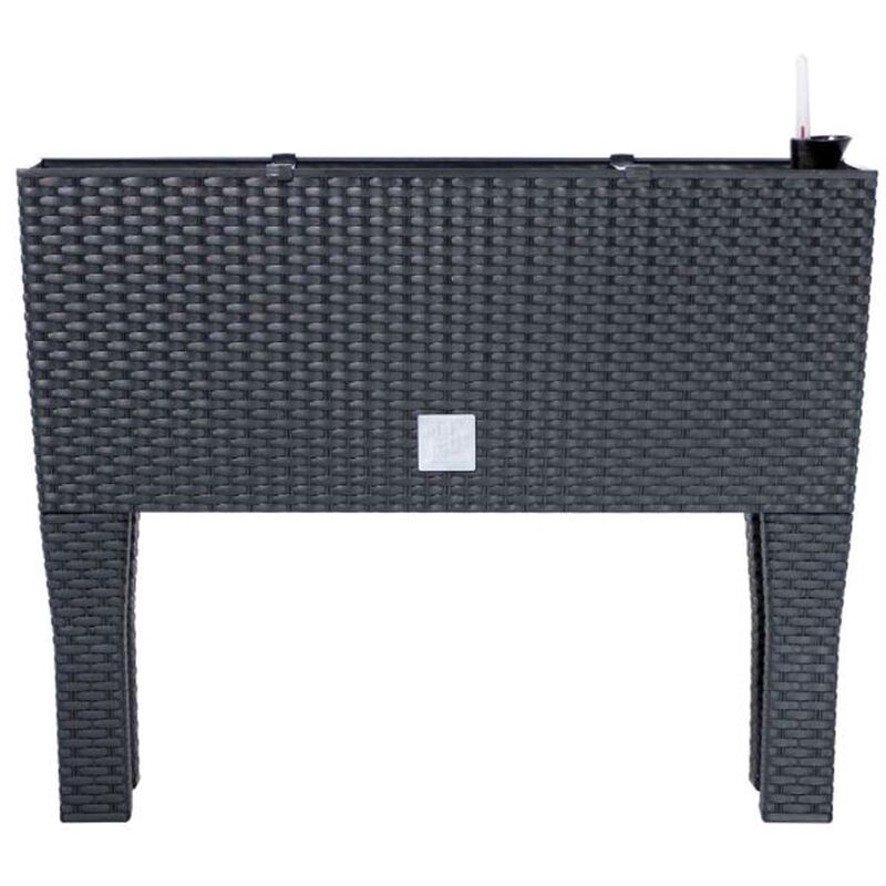 

Prosperplast - Jardinera alta rectangular 30 litros con autorriego color antracita 60 x 25 x 46 cm con patas