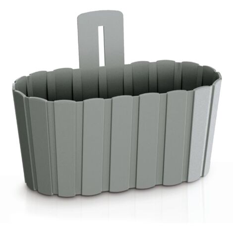 JARDINERA PARED B.WALL GRIS - 27X15X20CM