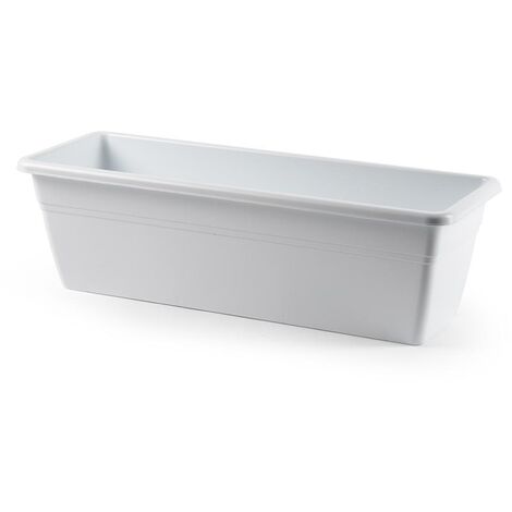 Jardinera plastico 50 cm Blanco