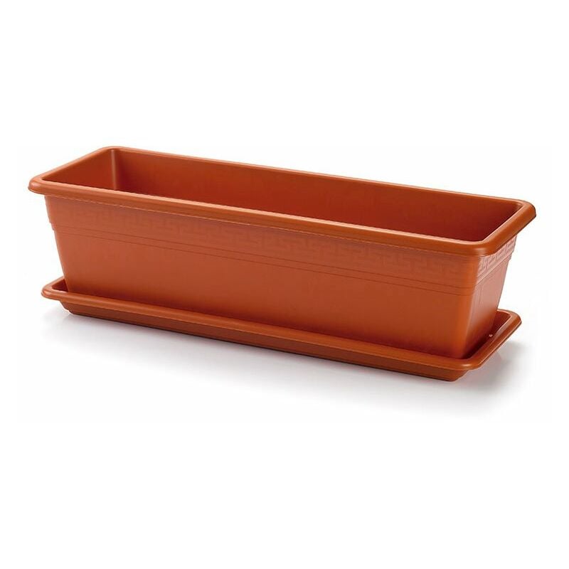 

Jardinera+Plato. 50 Cm Terracota
