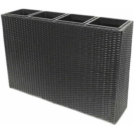 JARDINERA RATAN 4 MACETAS 89X24X60 CM 51575
