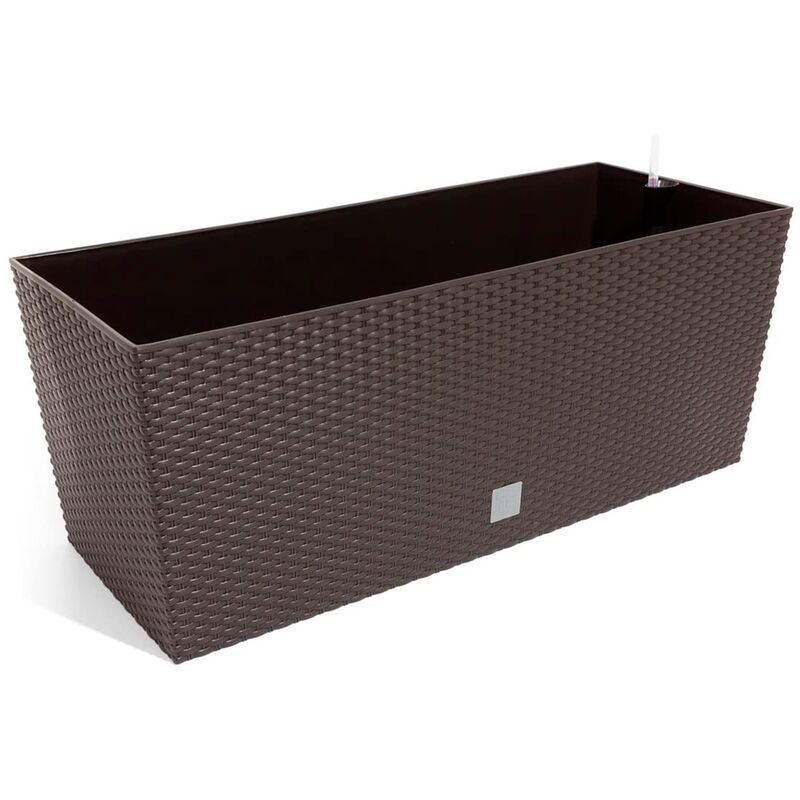 

Prosperplast - Jardinera Rato 30 litros con riego en color chocolate 60 x 25 x 24 cm