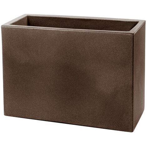 Jardinera rectangular bronzo 60x24,5 cm h 24,5 mod. Schio cassa