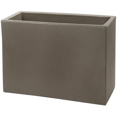 Jardinera rectangular capuchino 79x30 cm h 30 mod. Schio cassa