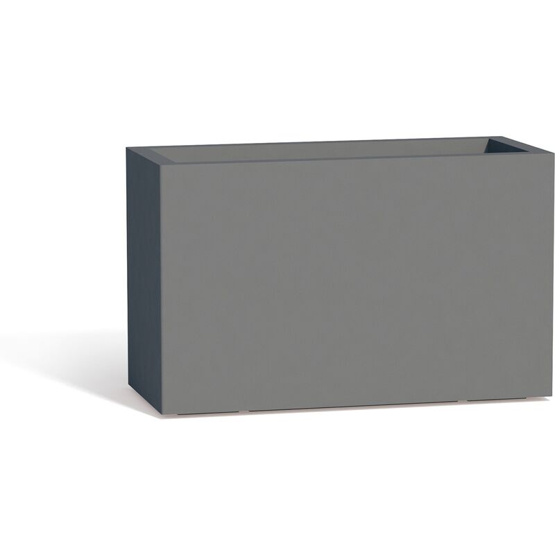 

Jardinera rectangular de resina 80x35 cm mod. Flowerpot gris