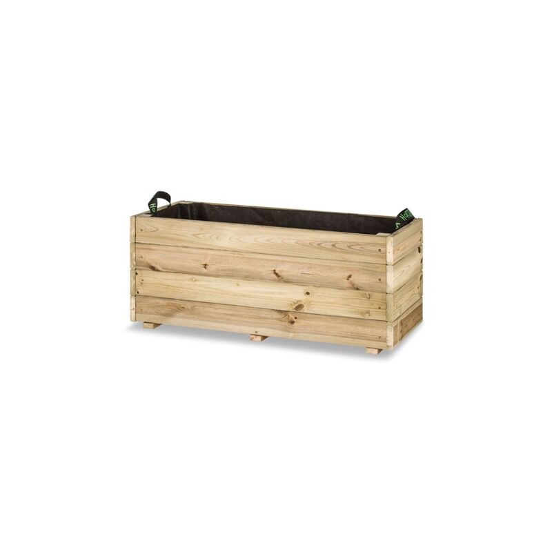 

Jardinera rectangular Ghio 102 Litros - 90 x 40 x 40 cm - Hortalia