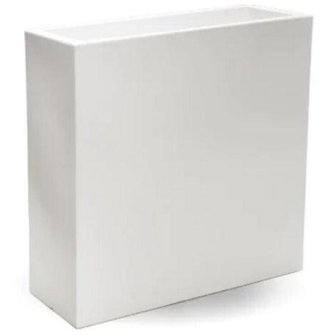 Jardinera rectangular maceta de resina 90x30 cm mod. Flowerpot Top Blanco