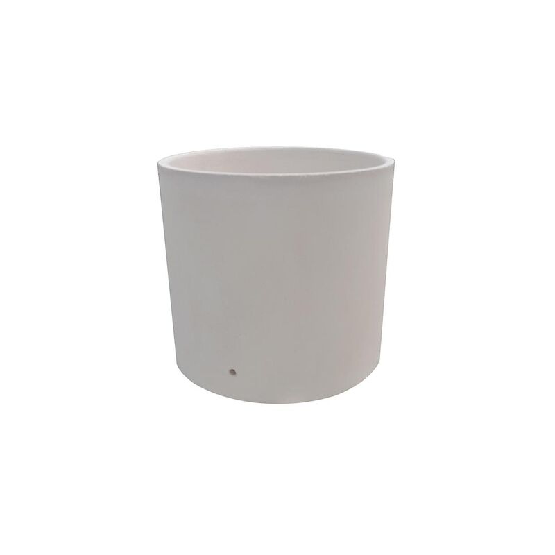 

Jardinera Redonda Euclid Liso Blanco Tuozi Ø38,5 x 35h - Blanco