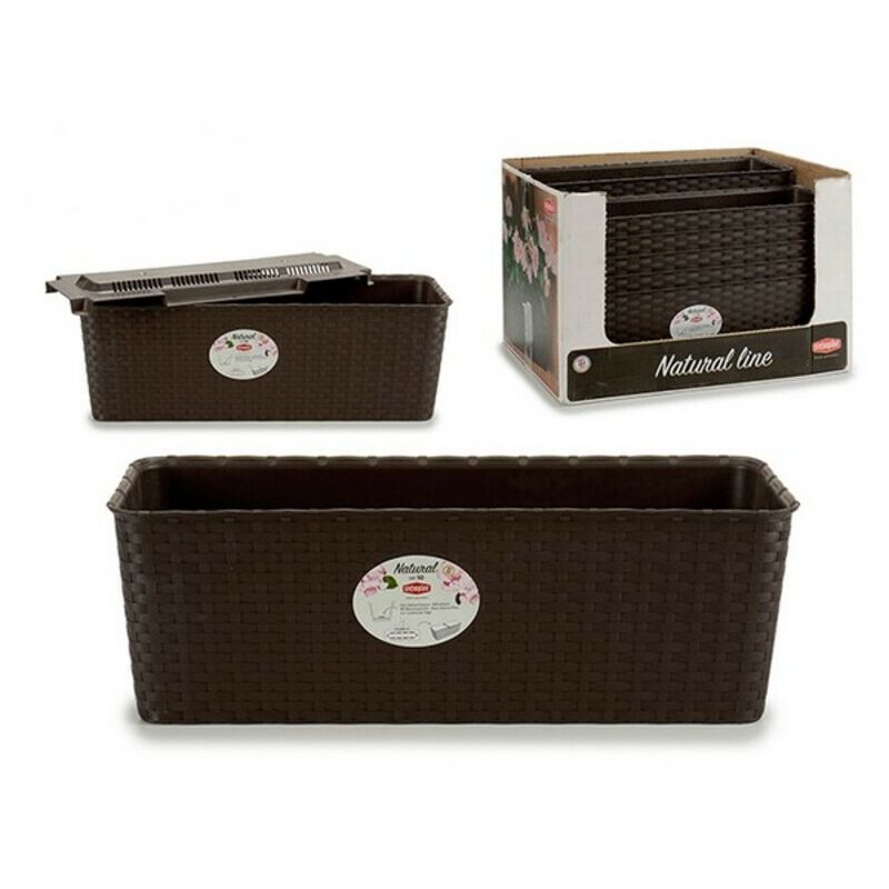 

Jardinera Stefanplast Plástico Natural Chocolate (17,5 x 16 x 49,5 cm)