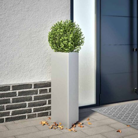 Jardinera triangular acero galvanizado 30x26x75 cm