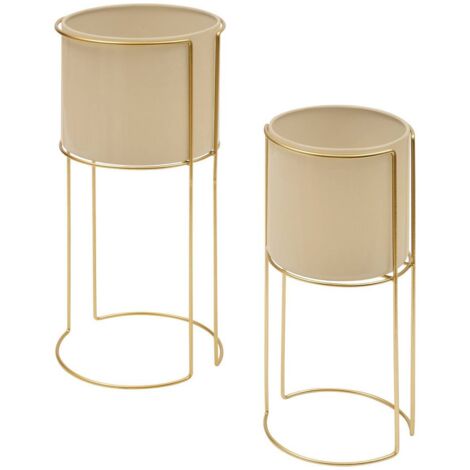 Jardinera Zigy oro 28x28cm - Atmosphera créateur d'intérieur