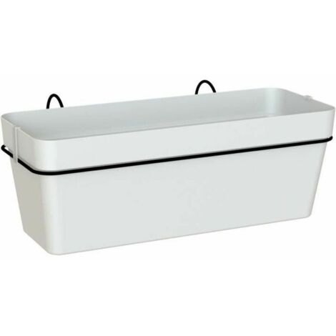 Jardineras Capri de 12,5 L con reserva y kit - Blanco