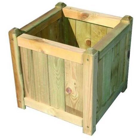 Jardineras de Madera Ciprés Cuadrada