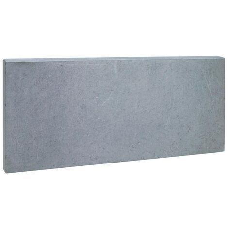 Jardinex – Bordure de jardin en pierre bleue naturelle 50 x 23 x 3 cm – Résistante aux intempéries – Surface lisse pour entretien facile – Lot de 1
