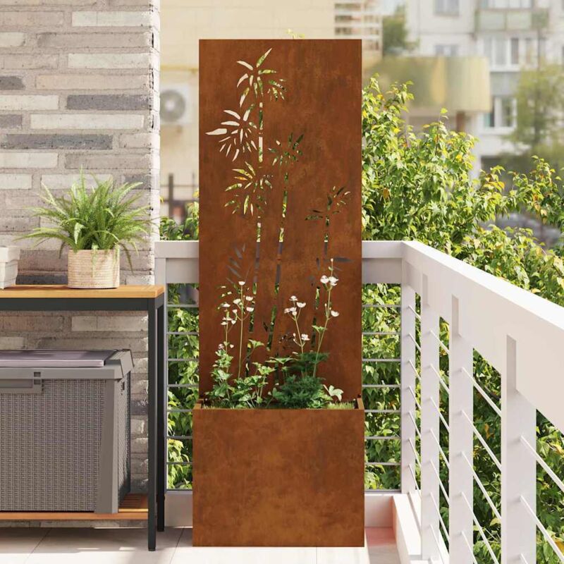 vidaXL Écran de confidentialité de jardin Rouillé 50 x 32 x 150 cm