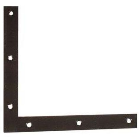 Jardinier Massard – Équerre de fixation acier prépeint 300 x 300 x 4 mm – Renforcement pour fenêtres en bois – Installation robuste et durable
