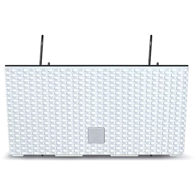 Jardinière de balcon rato case 39x18x19 cm - Blanc - Blanc - Prosperplast