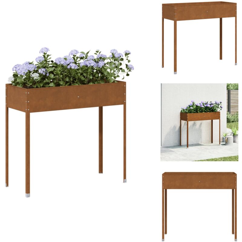 Vidaxl - Jardinière 100,5x40,5x90 cm acier résistant aux intempéries - Jardinière De Jardin - Jardinières De Jardin - Jardinière - Jardinière
