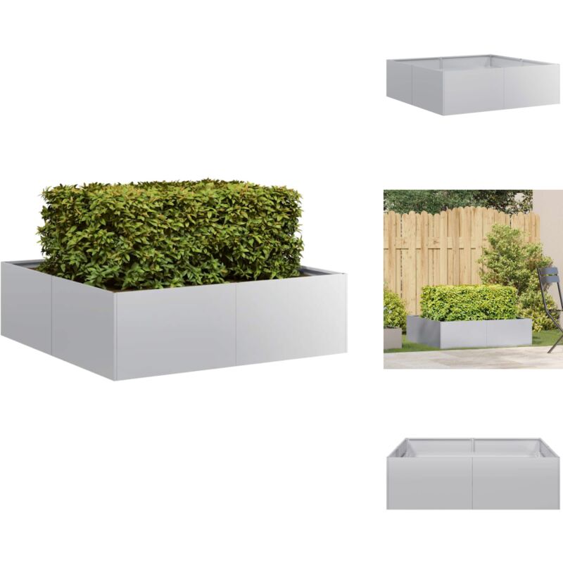Vidaxl - Jardinière 100x100x30 cm acier galvanisé - Jardinière - Jardinières - Pot De Fleurs - Support De Jardinière