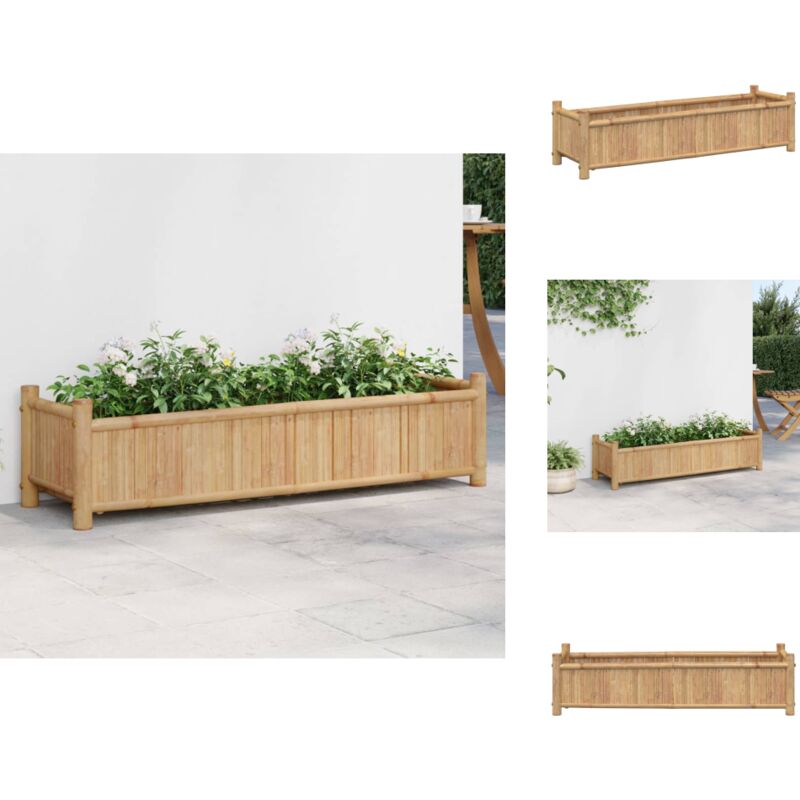 Vidaxl - Jardinière 100x30x25 cm bambou - Jardinier - Pot De Fleurs - Bac à Fleurs - Bambous - Déco Extérieur