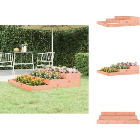 Jardinière 107x107x27 cm Bois de douglas massif - Jardinier - Pots De Fleurs - Jardinerie - Terrasse - Balcon