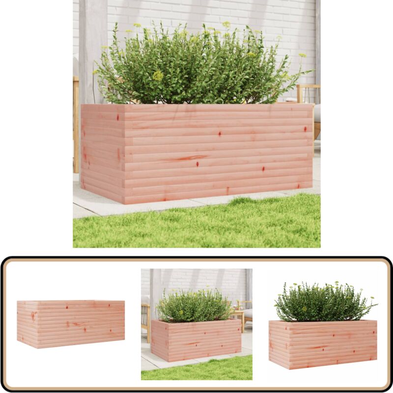 Jardinière 110x60x45,5 cm bois massif de douglas - Jardiniered'extérieure - Pot De Fleurs Extérieur - Jardinière Bois - Jardinière Douglas