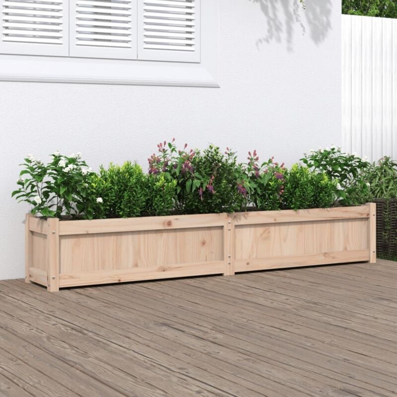 Vidaxl - Jardinière 180x31x31 cm bois de pin massif